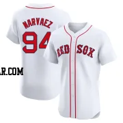 Carlos Narvaez Men's Boston Red Sox White Elite Home Patch Jersey