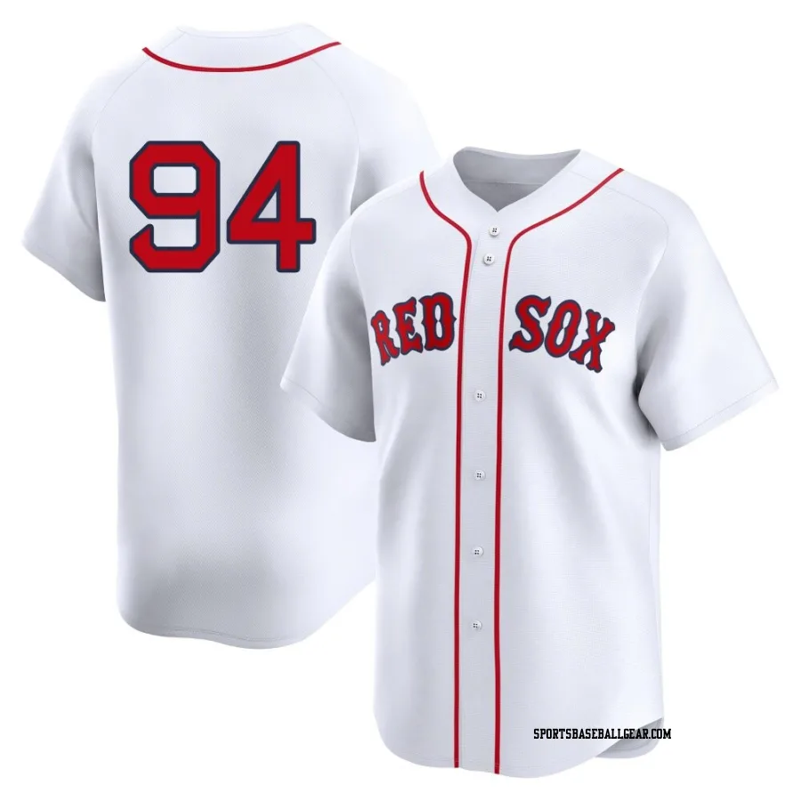 Carlos Narvaez Men's Boston Red Sox White Limited 2nd Home Jersey