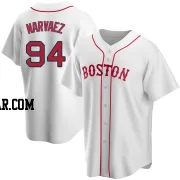 Carlos Narvaez Men's Boston Red Sox White Replica Alternate Jersey