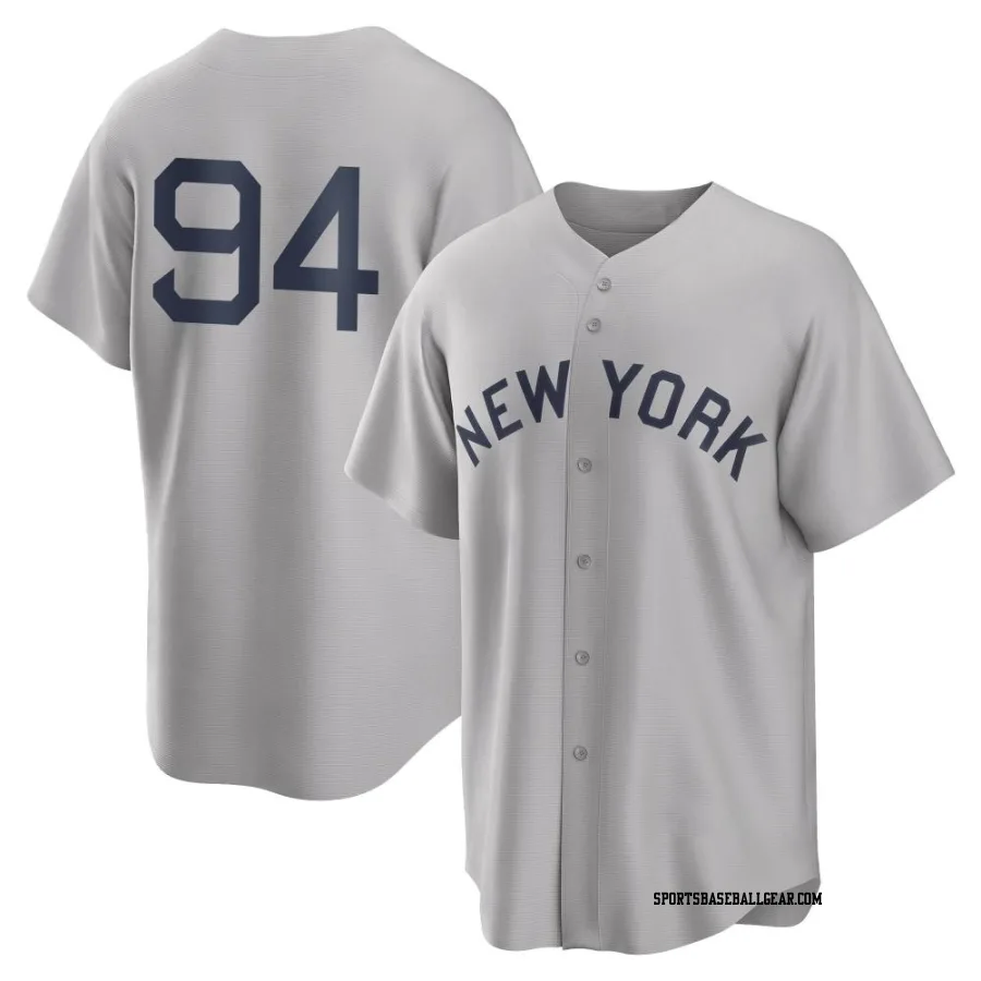 Carlos Narvaez Men's New York Yankees Gray Replica 2021 Field of Dreams Jersey