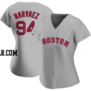 Carlos Narvaez Women's Boston Red Sox Gray Authentic Road Jersey