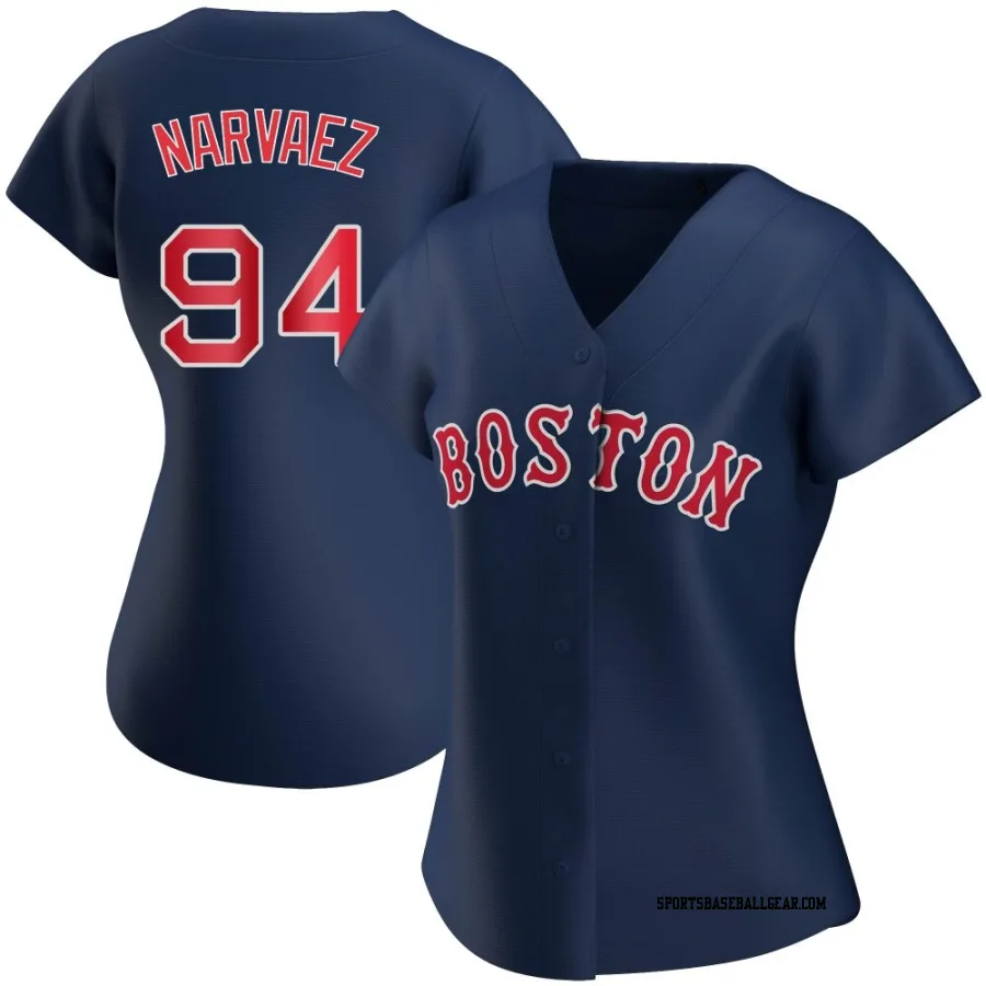 Carlos Narvaez Women's Boston Red Sox Navy Authentic Alternate Jersey