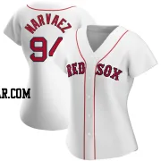 Carlos Narvaez Women's Boston Red Sox White Authentic Home Jersey