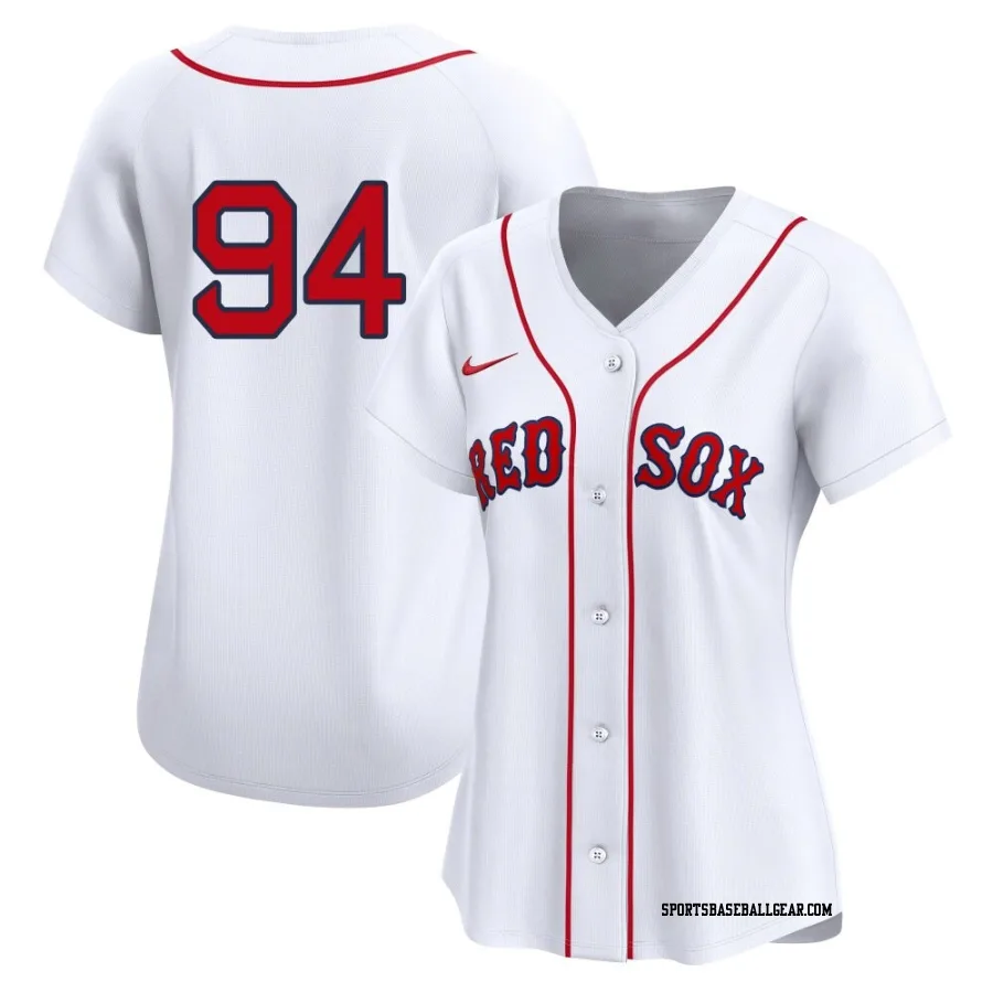 Carlos Narvaez Women's Boston Red Sox White Limited 2nd Home Jersey