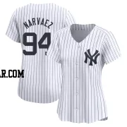 Carlos Narvaez Women's New York Yankees White Limited Yankee Home Jersey