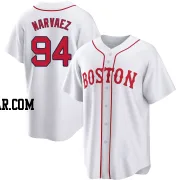 Carlos Narvaez Youth Boston Red Sox White Replica 2021 Patriots' Day Jersey