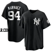 Carlos Narvaez Youth New York Yankees Black/White Replica Jersey