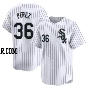 Carlos Perez Men's Chicago White Sox White Limited Home Jersey