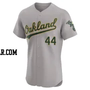 Carlos Perez Men's Oakland Athletics Gray Elite Road Jersey