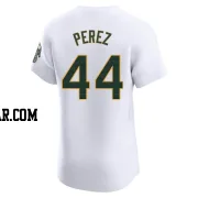 Carlos Perez Men's Oakland Athletics White Elite Home Jersey