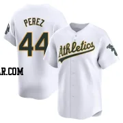 Carlos Perez Men's Oakland Athletics White Limited Home Jersey