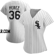 Carlos Perez Women's Chicago White Sox White Authentic Home Jersey