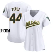 Carlos Perez Women's Oakland Athletics White Limited Home Jersey