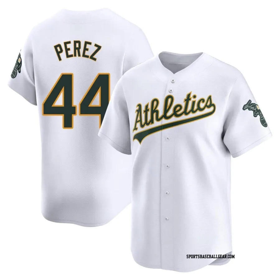 Carlos Perez Youth Oakland Athletics White Limited Home Jersey