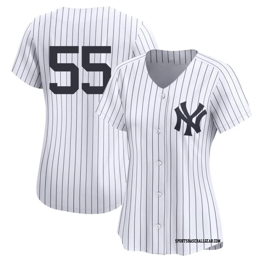 Carlos Rodon Women's New York Yankees White Limited Yankee Home 2nd Jersey