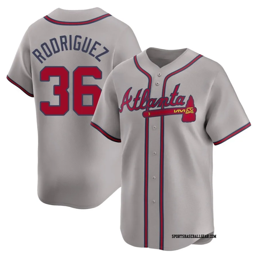 Carlos Rodriguez Men's Atlanta Braves Gray Limited Away Jersey