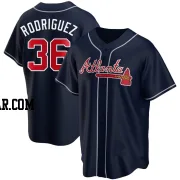 Carlos Rodriguez Men's Atlanta Braves Navy Replica Alternate Jersey