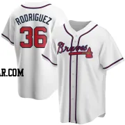 Carlos Rodriguez Men's Atlanta Braves White Replica Home Jersey