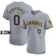 Carlos Rodriguez Men's Milwaukee Brewers Gray Elite Road Jersey