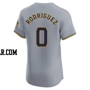 Carlos Rodriguez Men's Milwaukee Brewers Gray Elite Road Jersey