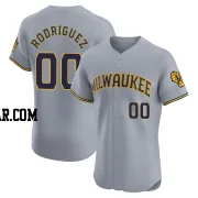 Carlos Rodriguez Men's Milwaukee Brewers Gray Elite Road Jersey