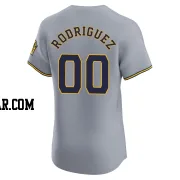 Carlos Rodriguez Men's Milwaukee Brewers Gray Elite Road Jersey