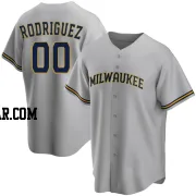 Carlos Rodriguez Men's Milwaukee Brewers Gray Replica Road Jersey