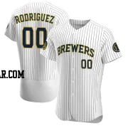 Carlos Rodriguez Men's Milwaukee Brewers White Authentic Alternate Jersey