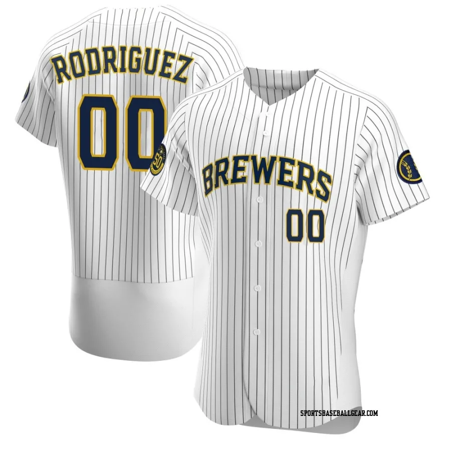 Carlos Rodriguez Men's Milwaukee Brewers White Authentic Alternate Jersey