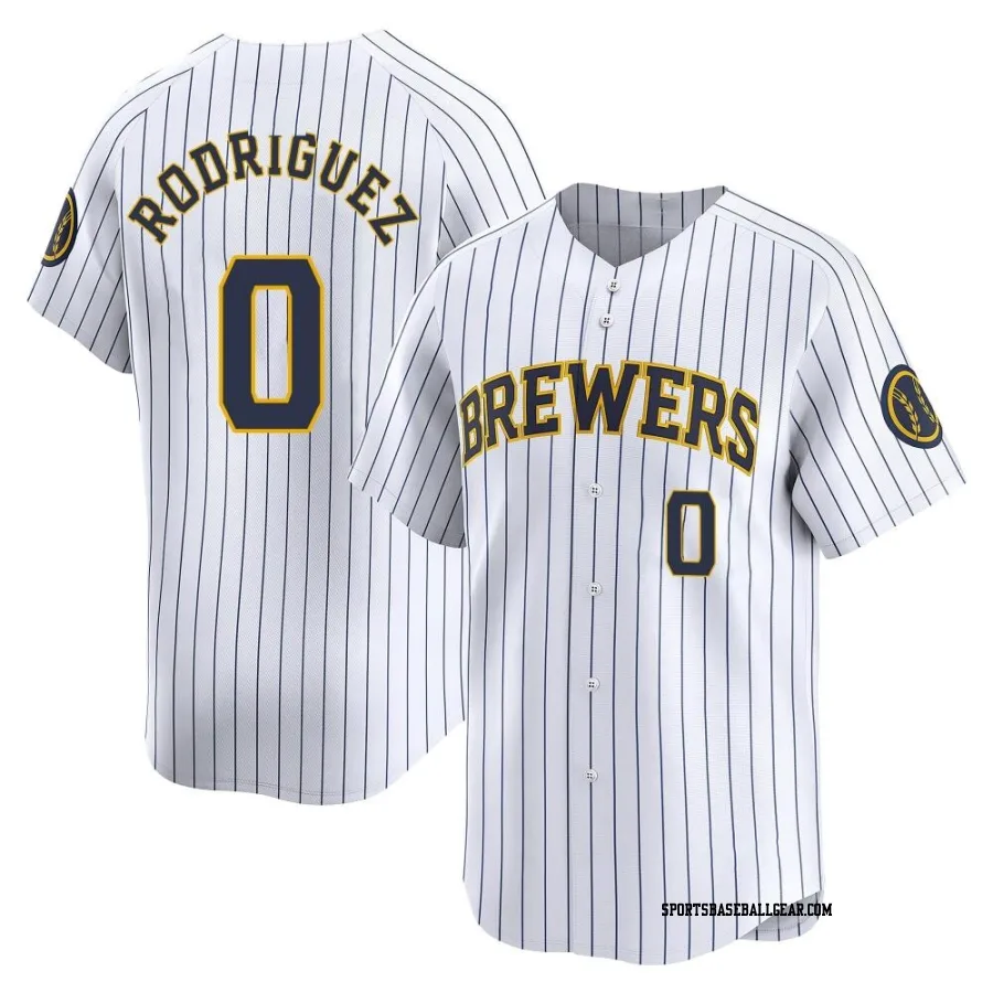 Carlos Rodriguez Men's Milwaukee Brewers White Limited Alternate Jersey