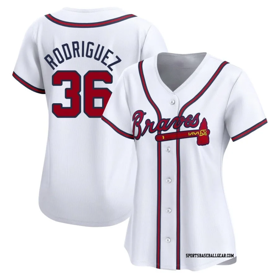 Carlos Rodriguez Women's Atlanta Braves White Limited Home Jersey