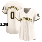 Carlos Rodriguez Women's Milwaukee Brewers Cream Limited Home Jersey