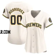 Carlos Rodriguez Women's Milwaukee Brewers Cream Limited Home Jersey