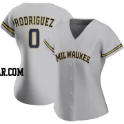 Carlos Rodriguez Women's Milwaukee Brewers Gray Authentic Road Jersey