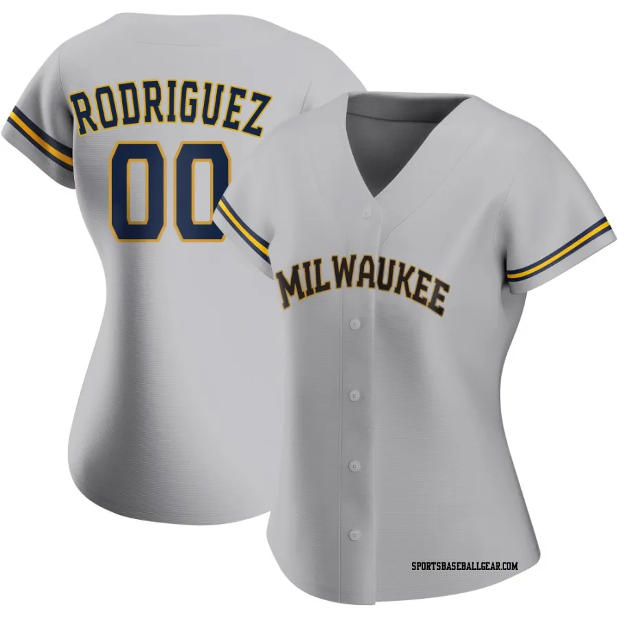 Carlos Rodriguez Women's Milwaukee Brewers Gray Replica Road Jersey