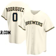 Carlos Rodriguez Youth Milwaukee Brewers Cream Replica Home Jersey