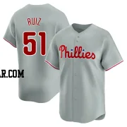 Carlos Ruiz Men's Philadelphia Phillies Gray Limited Away Jersey