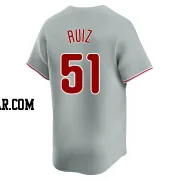 Carlos Ruiz Men's Philadelphia Phillies Gray Limited Away Jersey