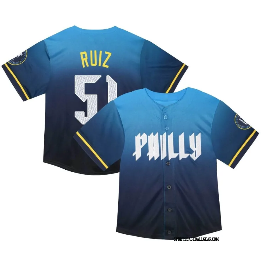 Carlos Ruiz Toddler Philadelphia Phillies Blue Limited 2024 City Connect Jersey