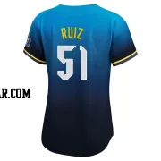 Carlos Ruiz Women's Philadelphia Phillies Blue Limited 2024 City Connect Jersey