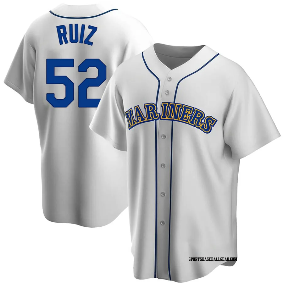 Carlos Ruiz Youth Seattle Mariners White Replica Home Cooperstown Collection Jersey