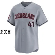 Carlos Santana Men's Cleveland Guardians Gray Limited Road Jersey