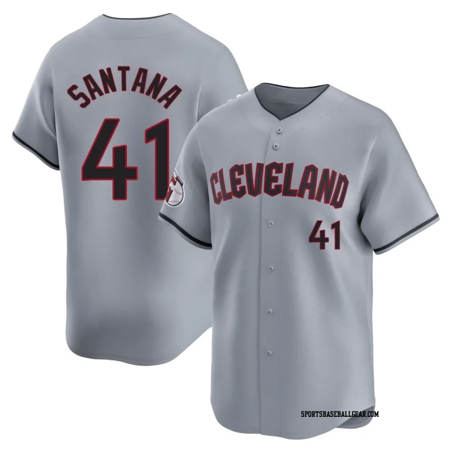 Carlos Santana Men's Cleveland Guardians Gray Limited Road Jersey