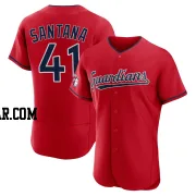 Carlos Santana Men's Cleveland Guardians Red Authentic Alternate Jersey