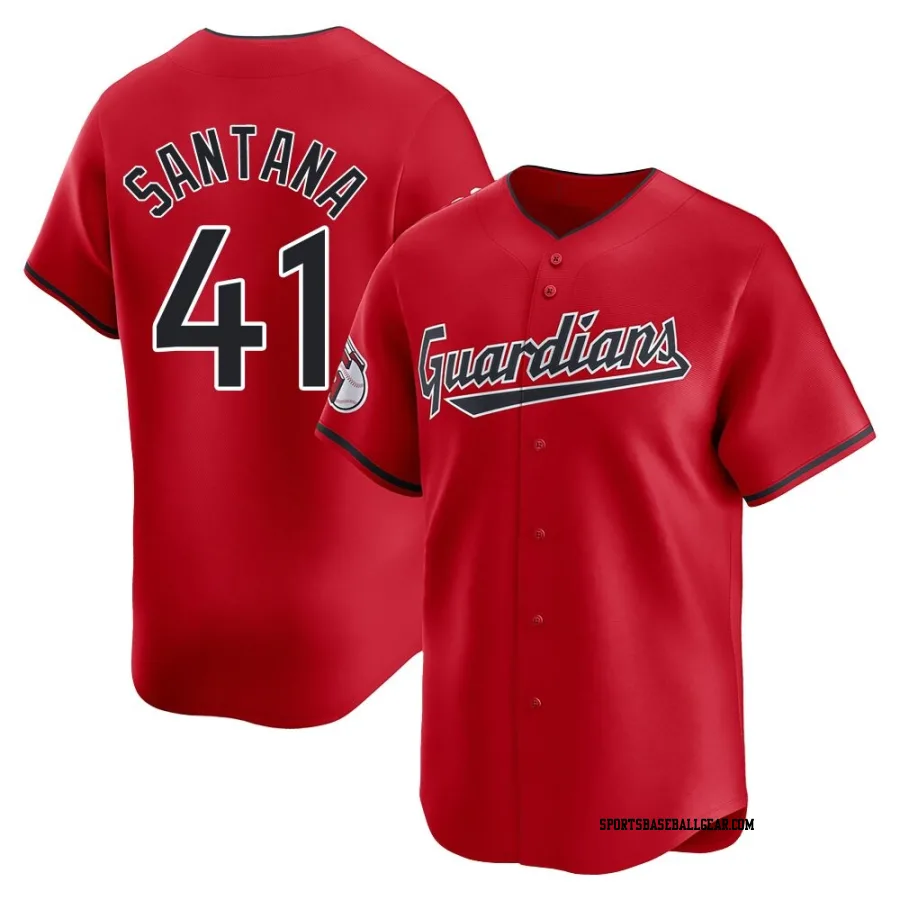 Carlos Santana Men's Cleveland Guardians Red Limited Alternate Jersey