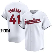 Carlos Santana Men's Cleveland Guardians White Limited Home Jersey