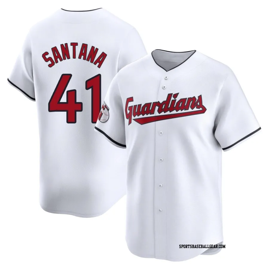 Carlos Santana Men's Cleveland Guardians White Limited Home Jersey