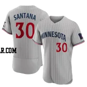 Carlos Santana Men's Minnesota Twins Gray Authentic Road Jersey