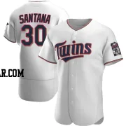 Carlos Santana Men's Minnesota Twins White Authentic Home Jersey