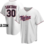 Carlos Santana Men's Minnesota Twins White Replica Home Jersey